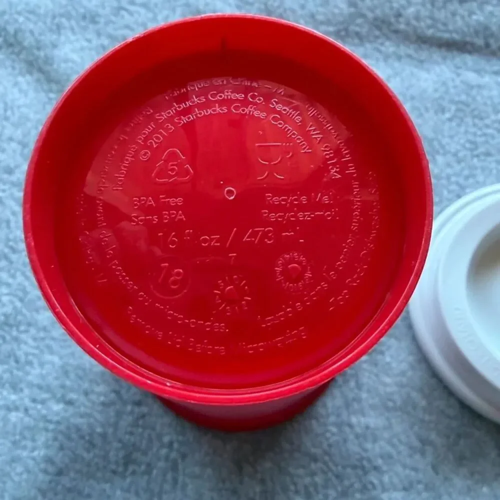 Starbucks Red Holiday 16oz reusable to go cup 2013
